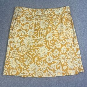 Rip Skirt Hawaii Women.s Size Medium Yellow Floral Saffron Sun Wrap Beach NWT